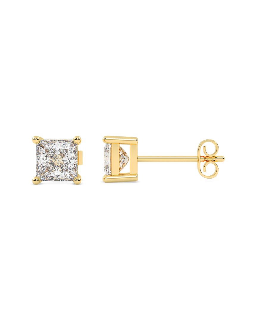 Lab Grown Diamonds 14k 0.50 Ct. Tw. Lab-grown Diamond Earrings In Gold