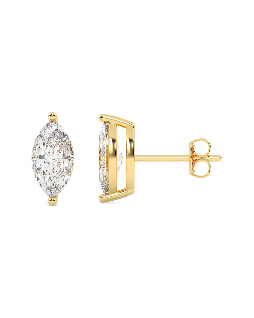 Lab Grown Diamonds 14k 0.50 Ct. Tw. Lab-grown Diamond Earrings In Gold