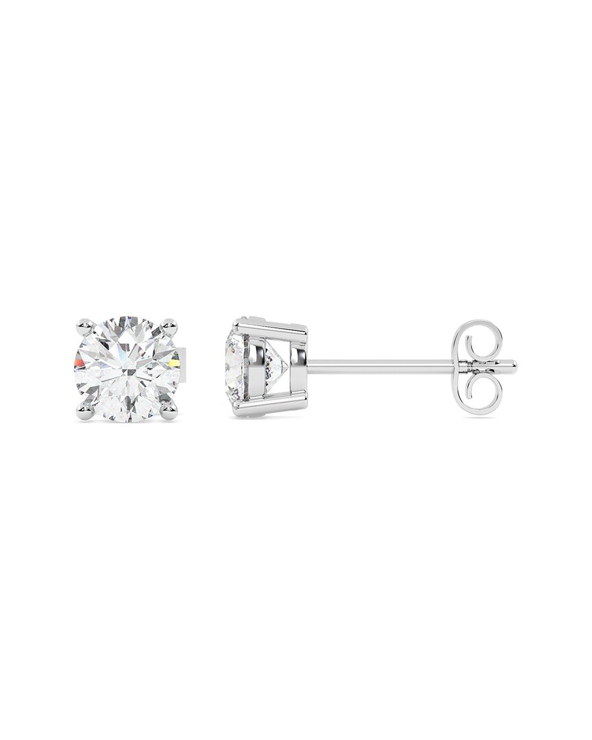 Lab Grown Diamonds 14k 1.25 Ct. Tw. Lab-grown Diamond Earrings In Brown