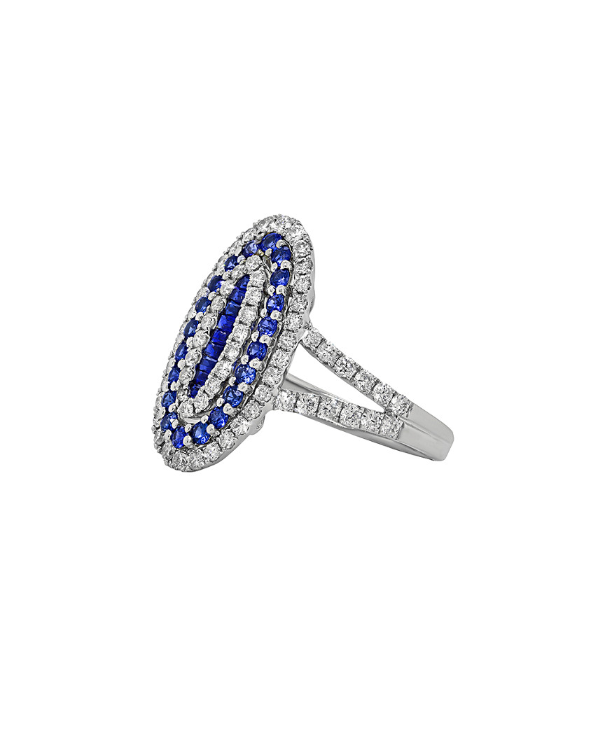 Diana M. Fine Jewelry 18k 1.68 Ct. Tw. Diamond & Sapphire Ring