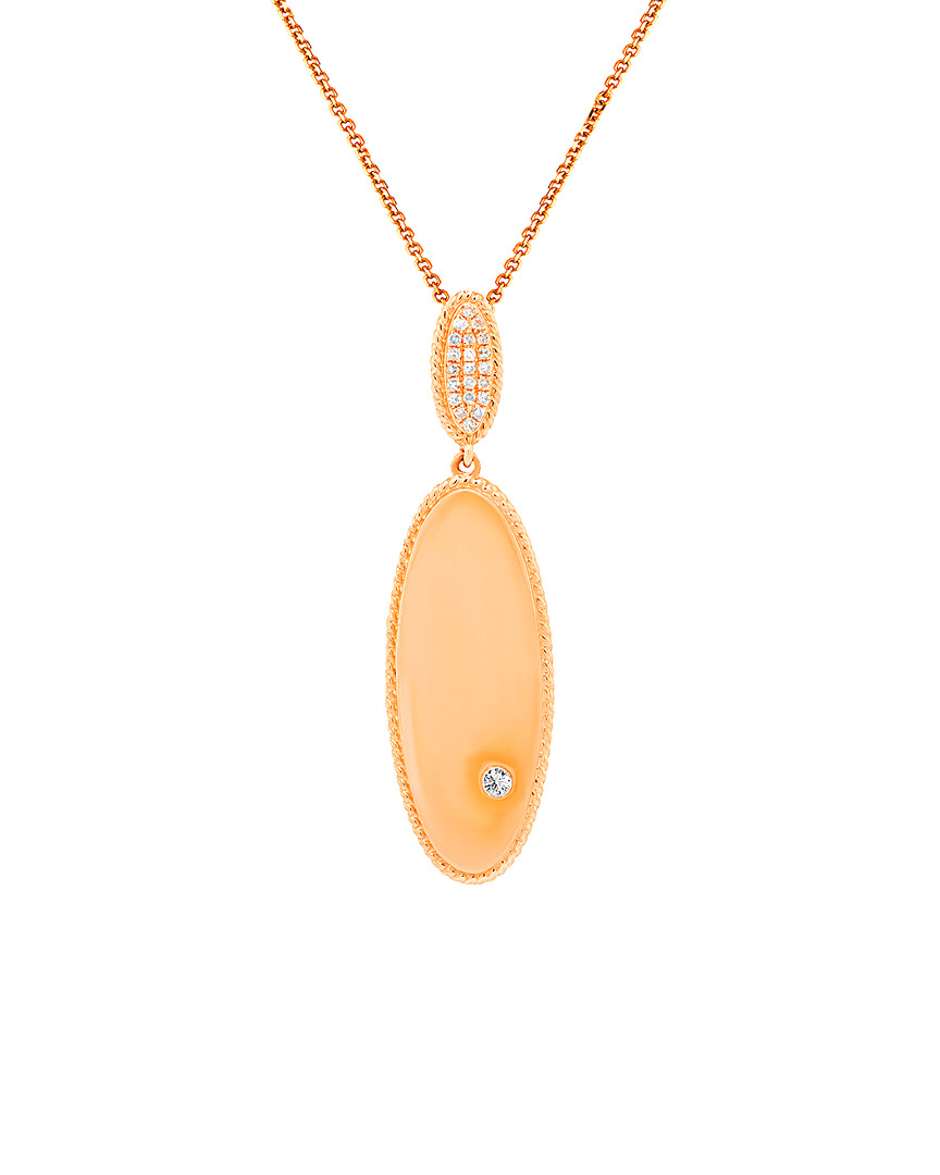 Diana M. Fine Jewelry 14K Rose Gold 0.07 ct. tw. Diamond Necklace