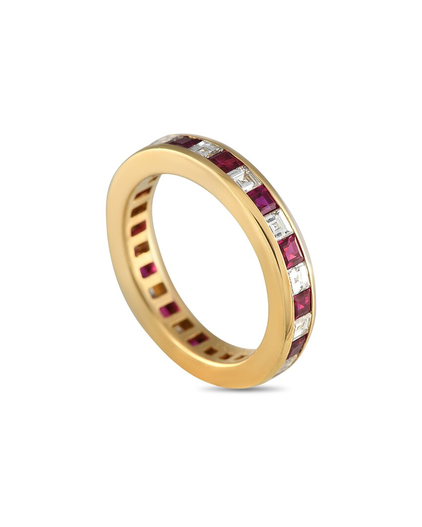 Tiffany & Co . 18k 1.94 Ct. Tw. Ruby Ring (authentic Pre-loved) In Gold