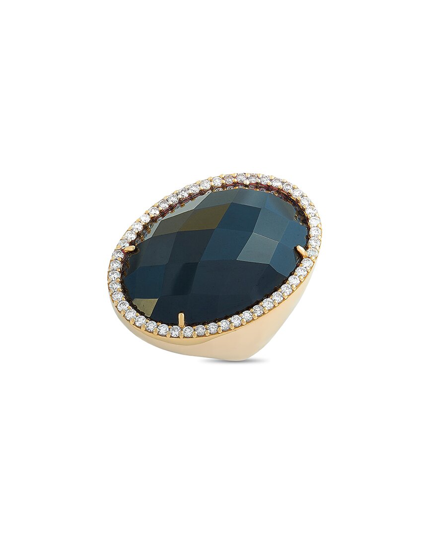 Roberto Coin 18k Rose Gold 0.90 Ct. Tw. Diamond & Onyx Ring