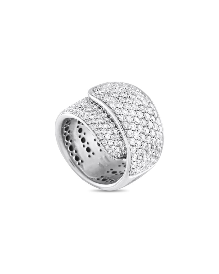 Damiani 18k White Gold 3.25ct Diamond Ring Dm09-032025 In Metallic
