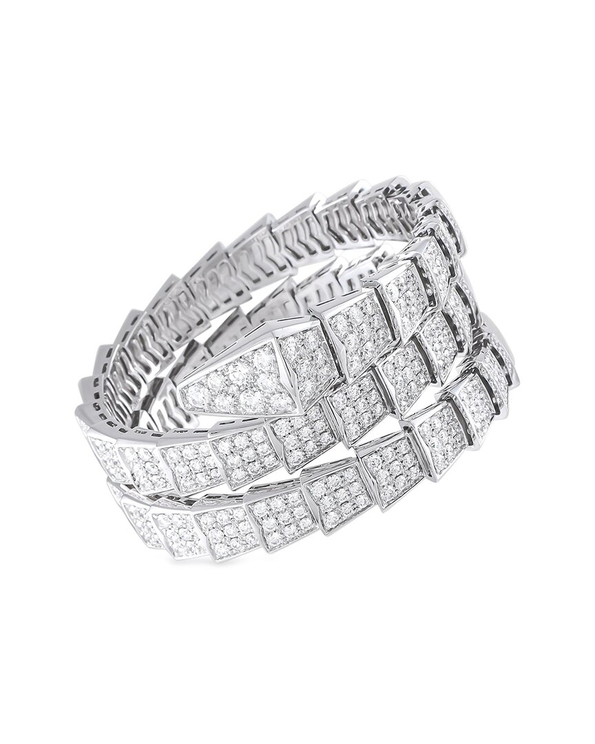 Bvlgari 18k Bracelet (authentic Pre-loved) In Silver