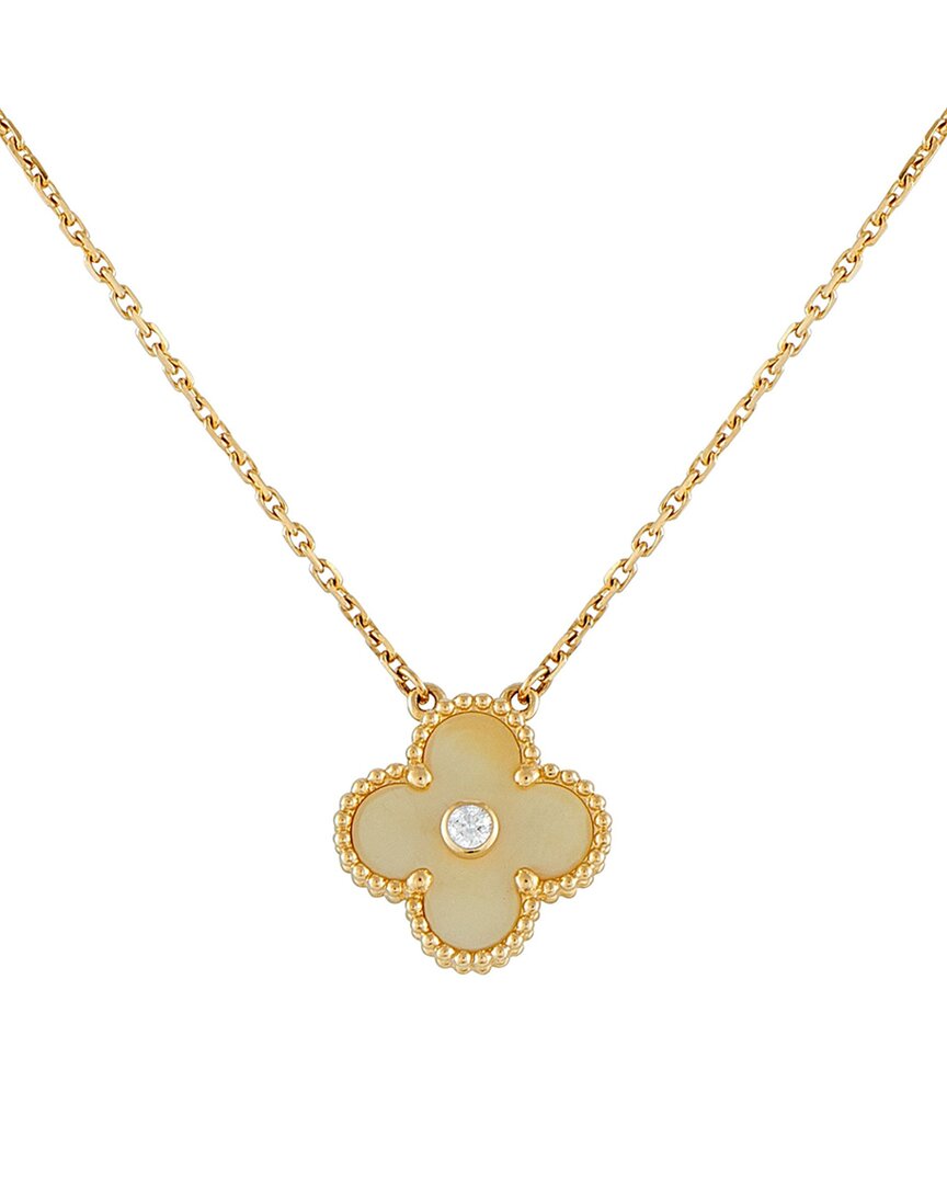 Van Cleef & Arpels 18k Mother Of Pearl Necklace (authentic Pre-loved)