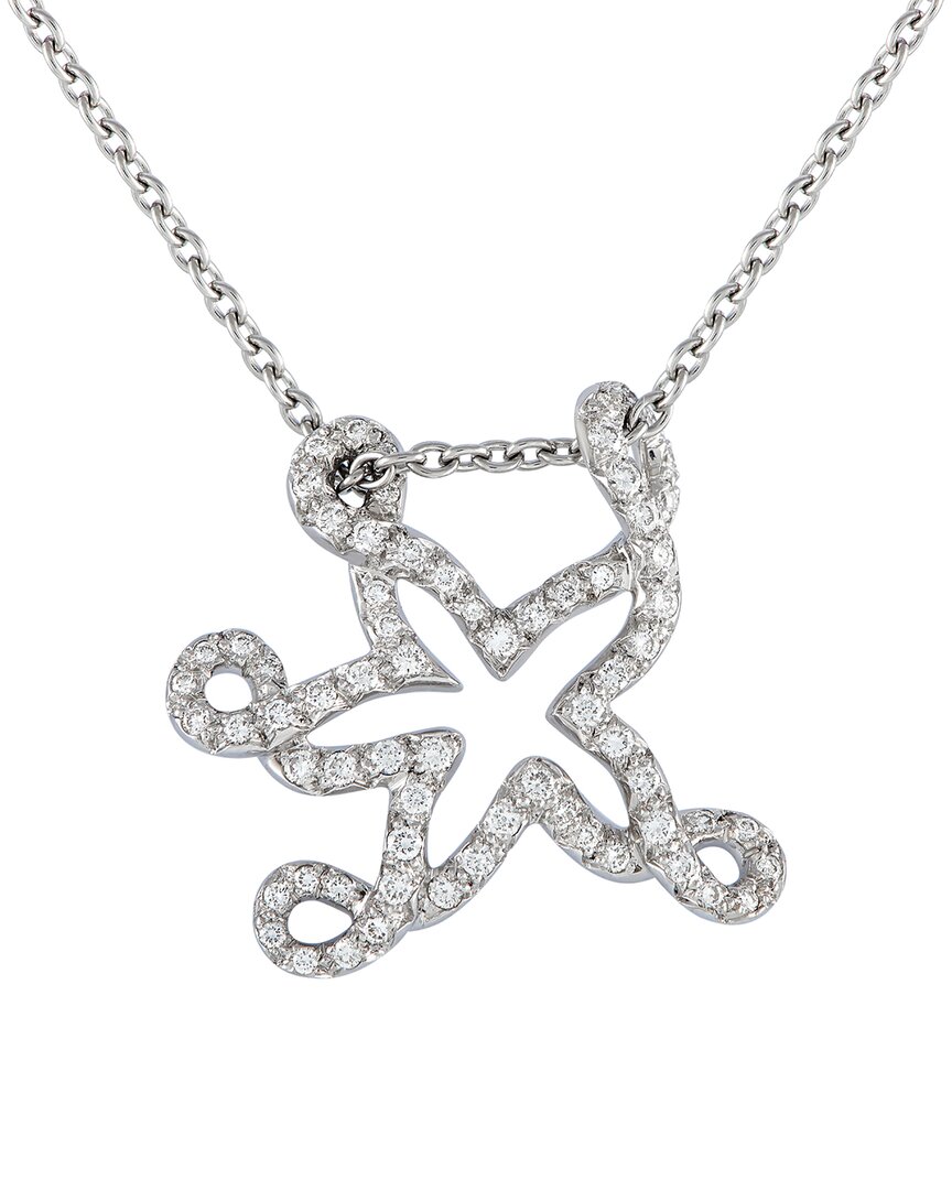 Dior 18k 0.65 Ct. Tw. Diamond Necklace (authentic Pre-loved) In Metallic