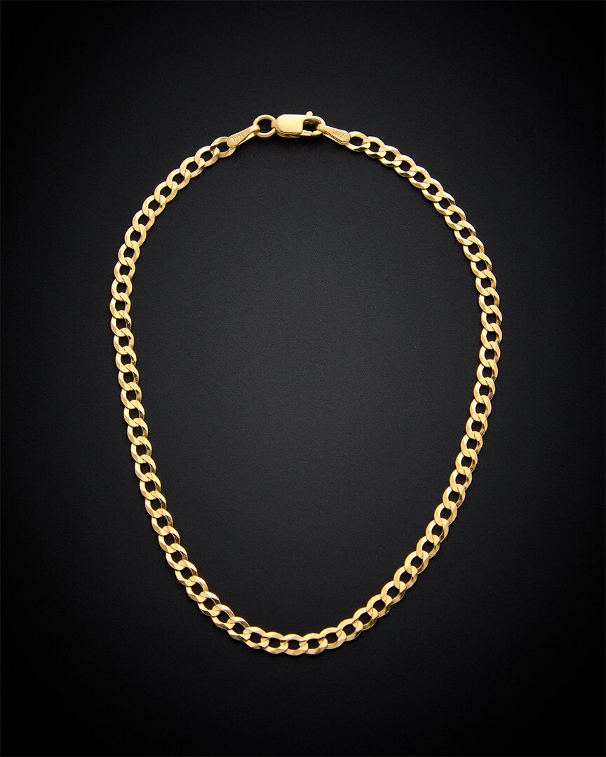 Italian Gold Miami Curb Chain Bracelet
