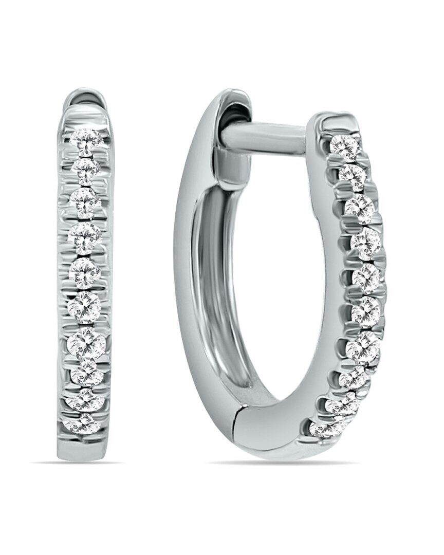 Diamond Select Cuts 14k 0.25 Diamond Hoop Earrings