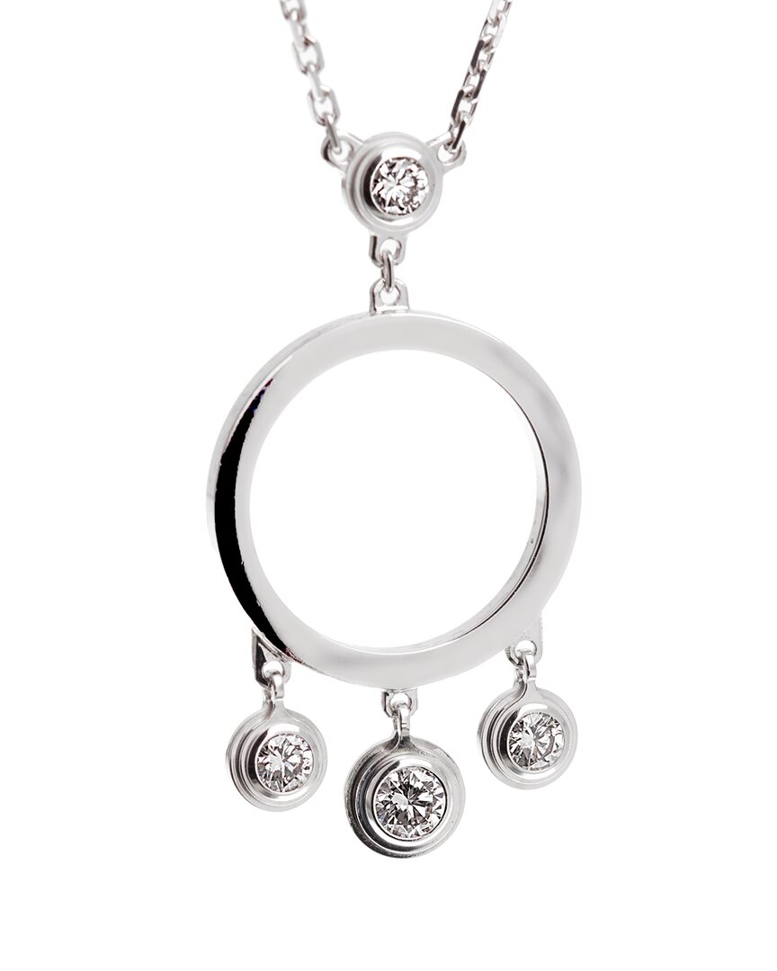 Cartier 18k 0.16 Ct. Tw. Diamond Diamants Legers Pendant Necklace (authentic )