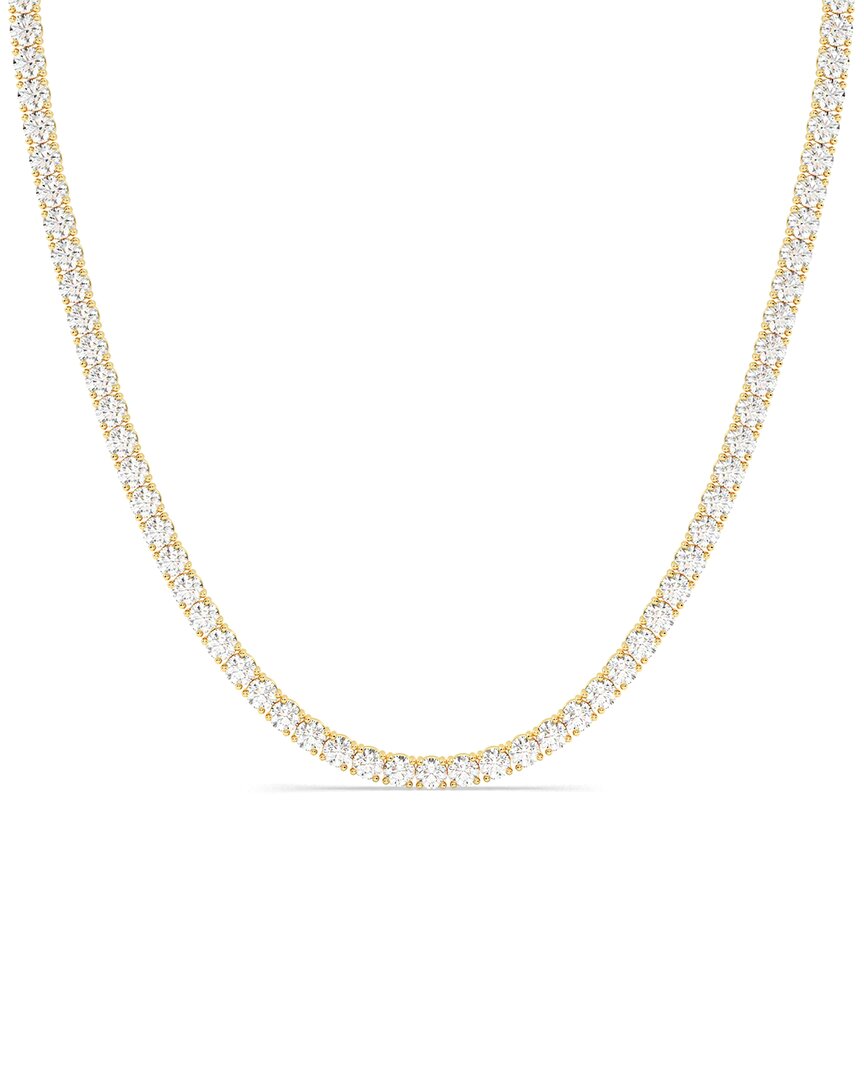 Lab Grown Diamonds 14k 6.00 Ct. Tw. Lab-grown Diamond Tennis Necklace In Gold