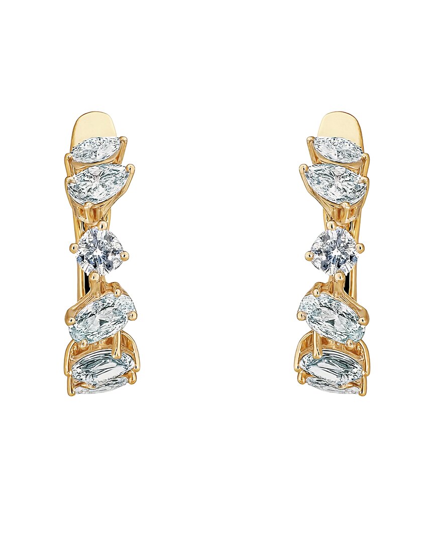 Prince Diamond & Jewelry 14k 2.14 Ct. Tw. Lab-grown Diamond Lab-grown Multi- Shape Earrings