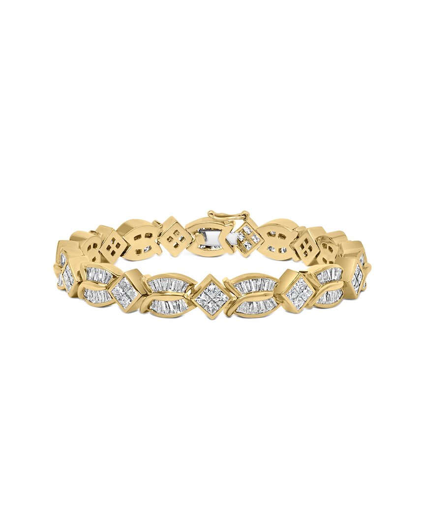 Haus Of Brilliance 14k 8.18 Ct. Tw. Diamond Link Bracelet