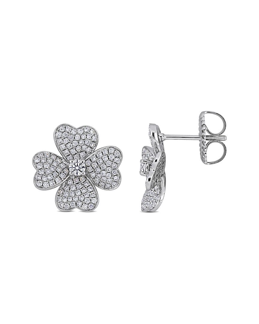 Diamond Select Cuts 14k 1.14 Ct. Tw. Diamond Leaf Earrings