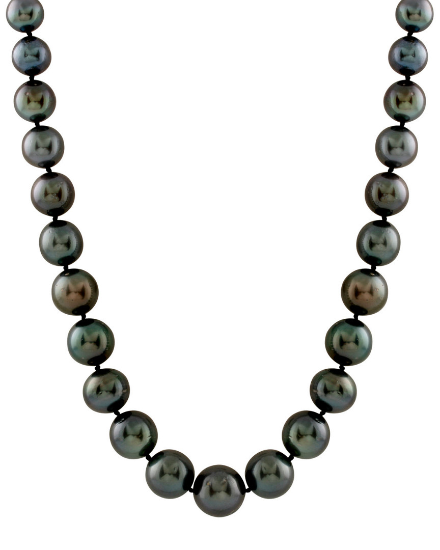 Splendid Pearls 14k 8-11mm Tahitian Pearl Necklace