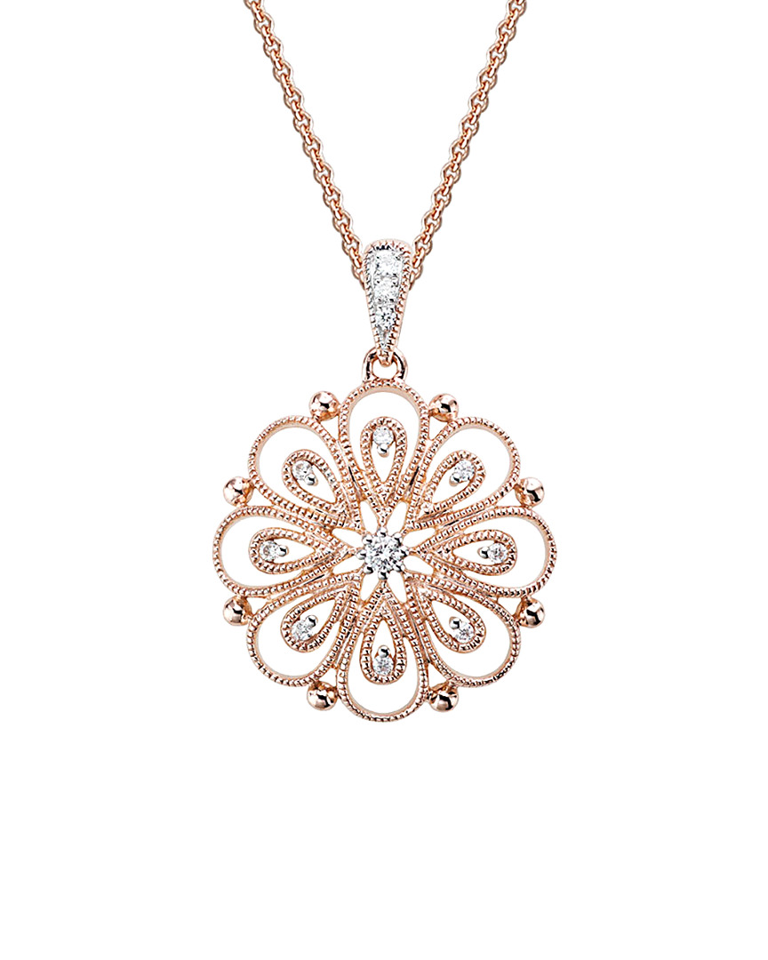Diamond Select Cuts 14k Rose Gold Diamond Necklace