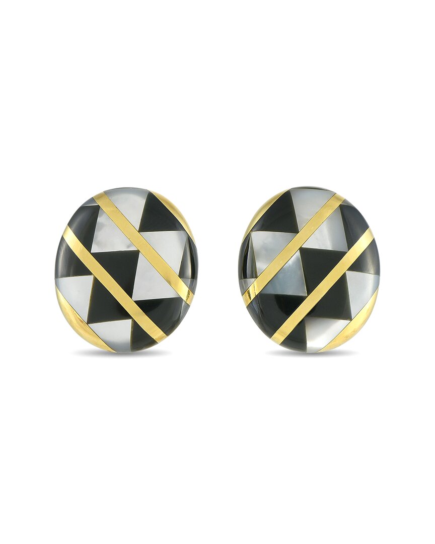 Tiffany & Co . 18k Gemstone Clip-on Earring (authentic Pre-loved) In Gray