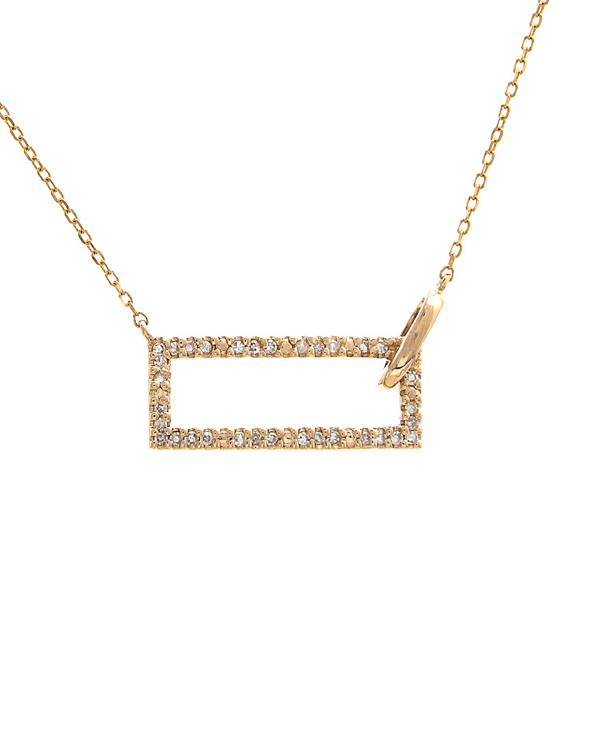Diamond Select Cuts 14k 0.10 Ct. Tw. Diamond Necklace In Gold