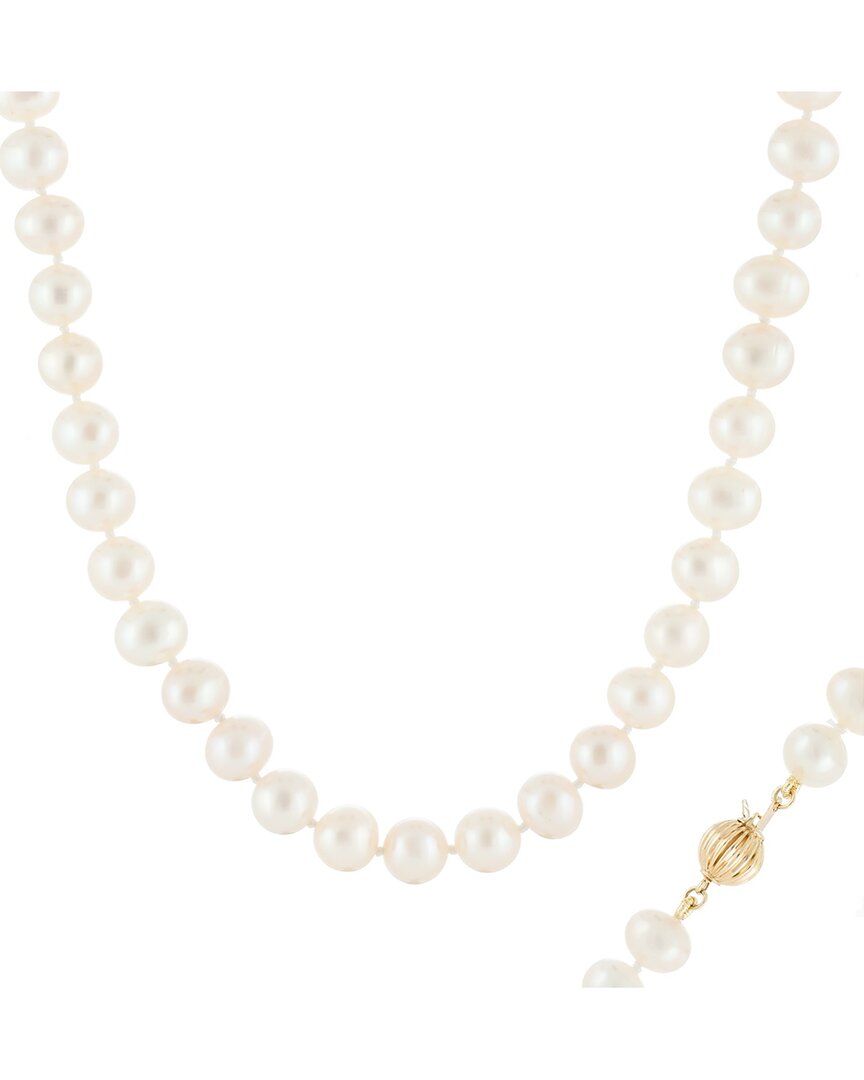 Shop Splendid Pearls 14k 7-8mm Pearl Necklace