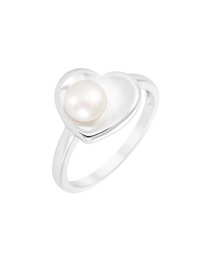 Shop Splendid Pearls Silver 6-7mm Pearl Ring