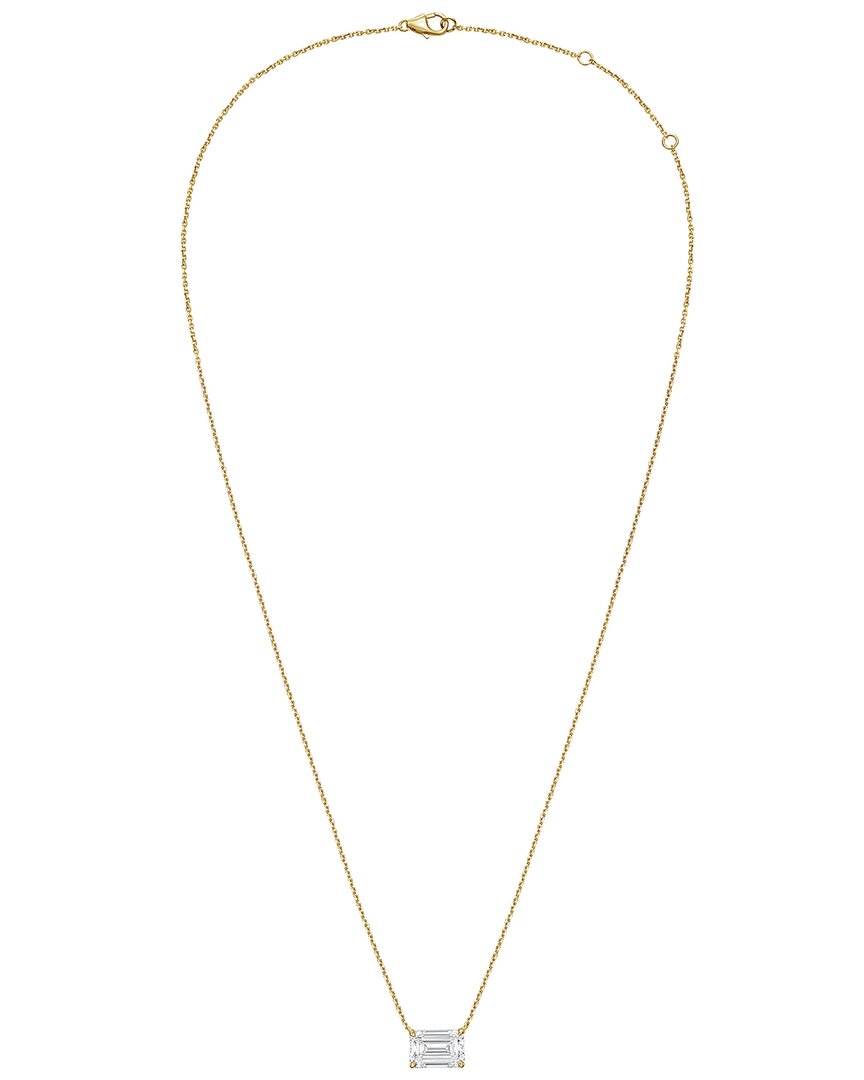 Diana M Lab Grown Diamonds Diana M. 14k Rose Gold 10.00 Ct. Tw. Lab-grown Diamond Pendant Necklace