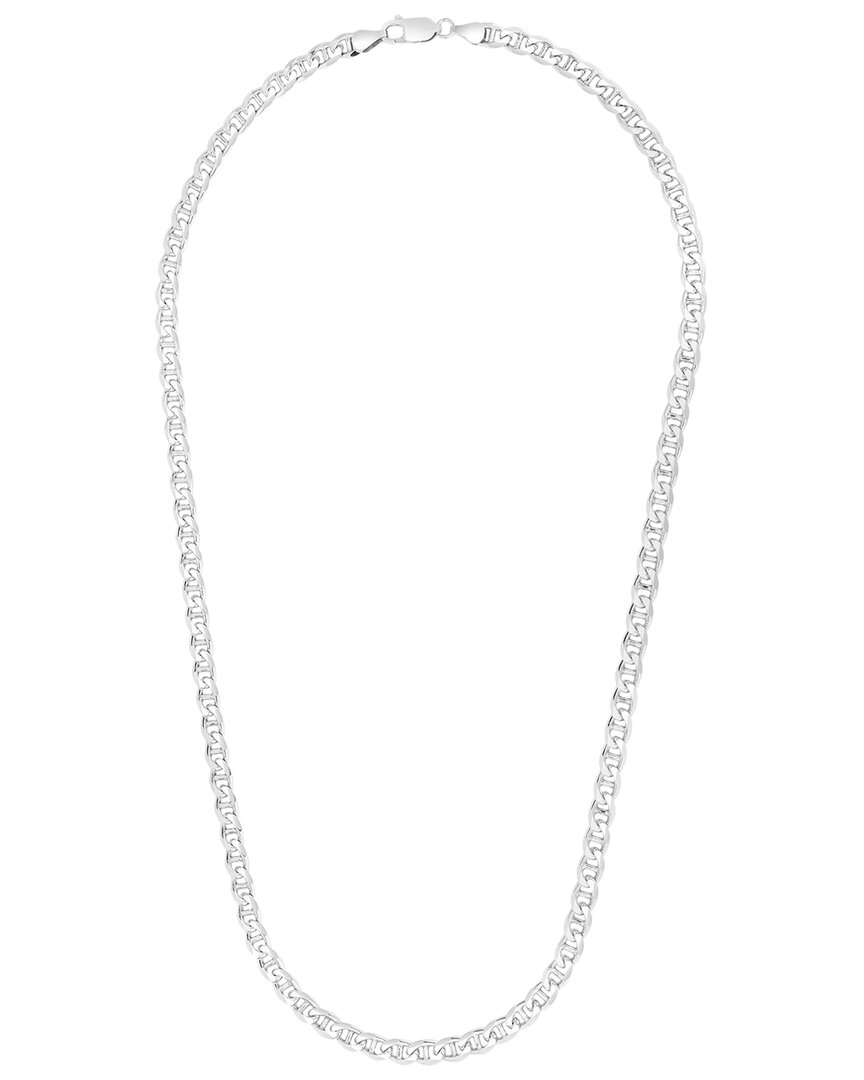 Italian Silver Mariner Chain Necklace
