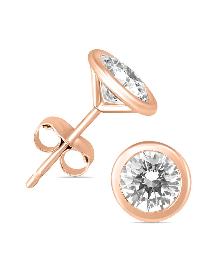 Diamond Select Cuts 14k Rose Gold 0.62 Ct. Tw. Diamond Earrings