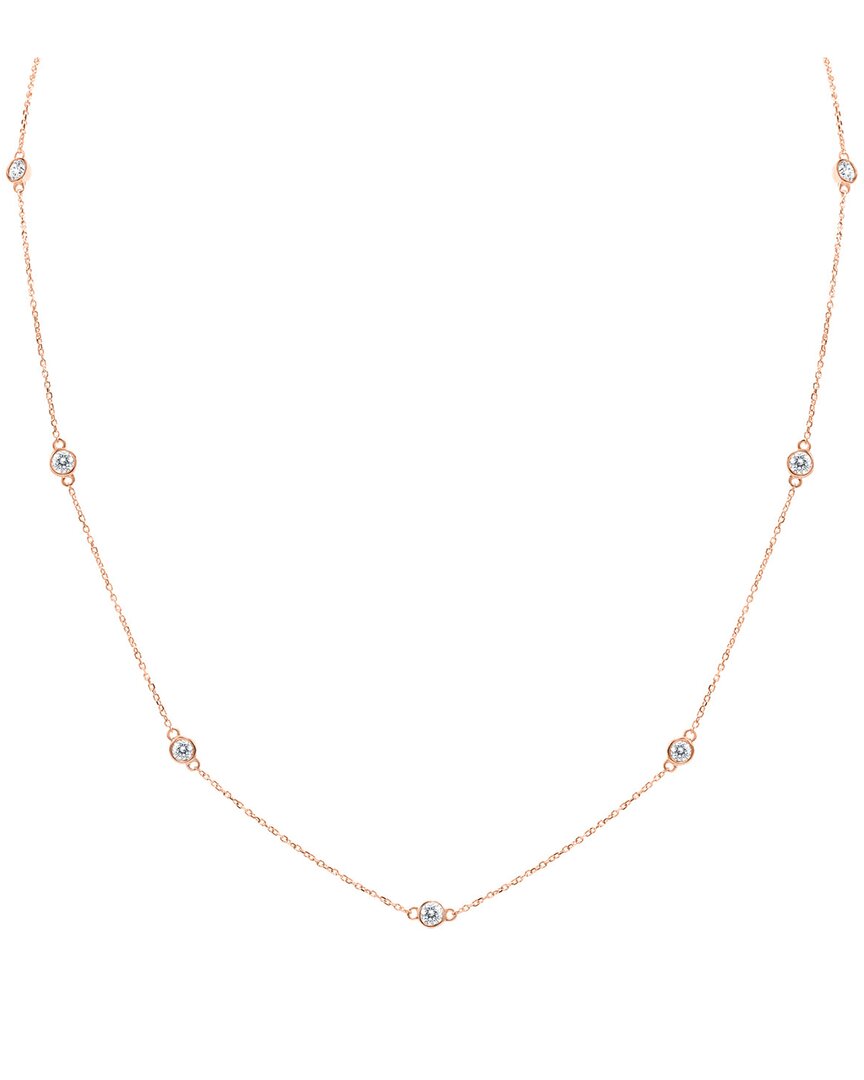 Diamond Select Cuts 14k Rose Gold 1.00 Ct. Tw. Diamond Necklace