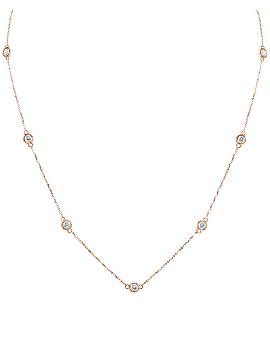 Diamond Select Cuts 14k Rose Gold 2.00 Ct. Tw. Diamond Necklace