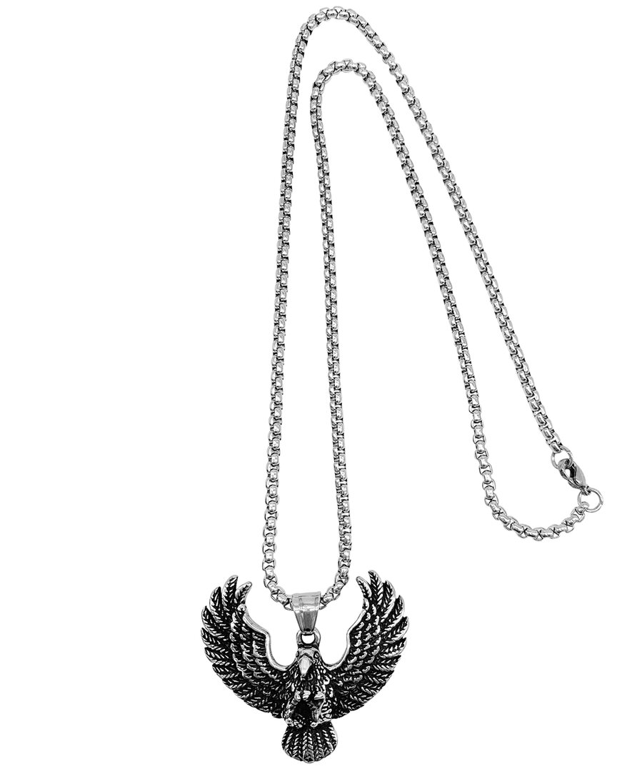 Adornia Stainless Steel Eagle Chain Necklace