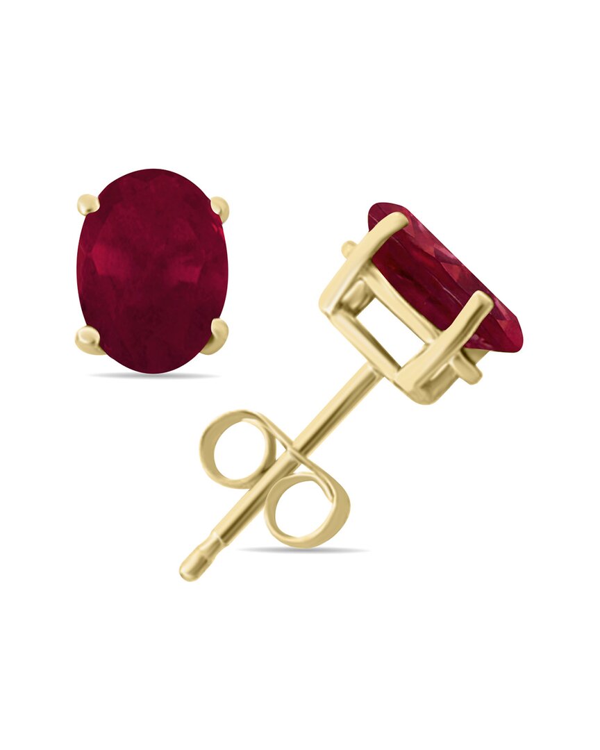 Gemstones 14k 4.00 Ct. Tw. Ruby Earrings