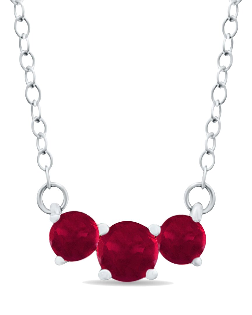 Gemstones 14k 0.96 Ct. Tw. Ruby Necklace