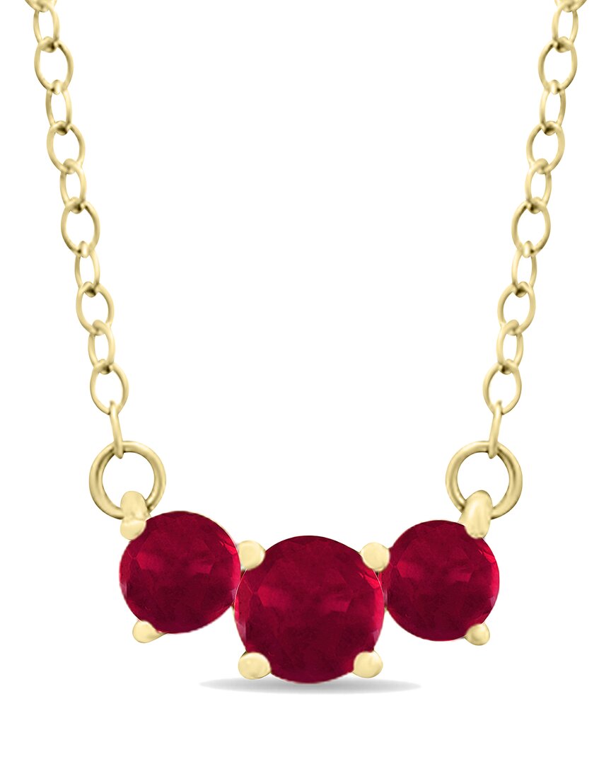 Gemstones 14k 0.96 Ct. Tw. Ruby Necklace