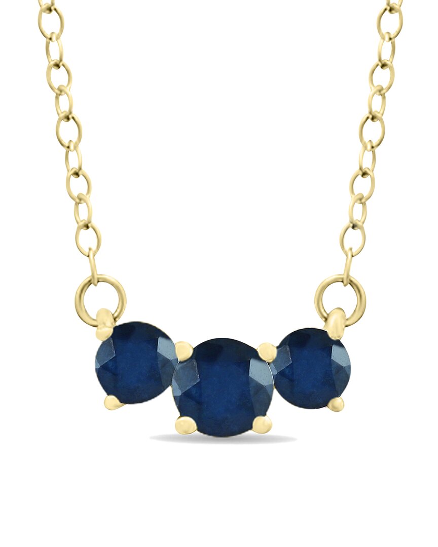 Gemstones 14k 0.96 Ct. Tw. Sapphire Necklace