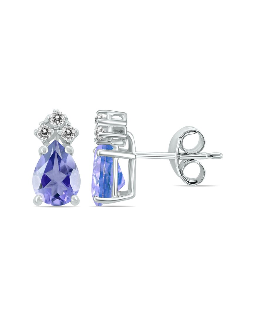 Gemstones 14k 0.90 Ct. Tw. Diamond & Tanzanite Earrings