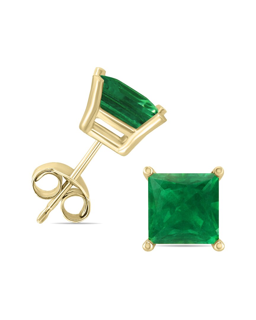 Gemstones 14k 1.00 Ct. Tw. Emerald Earrings
