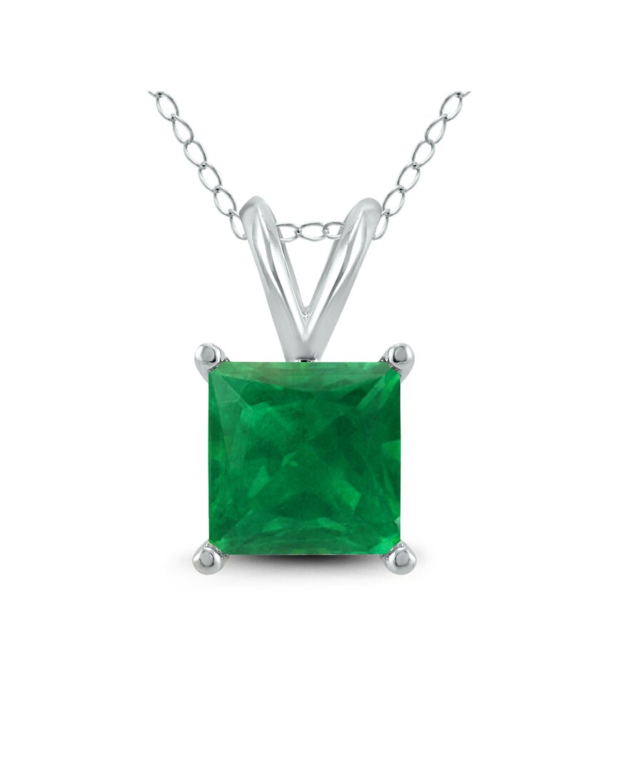 Gemstones 14k 0.50 Ct. Tw. Emerald Necklace