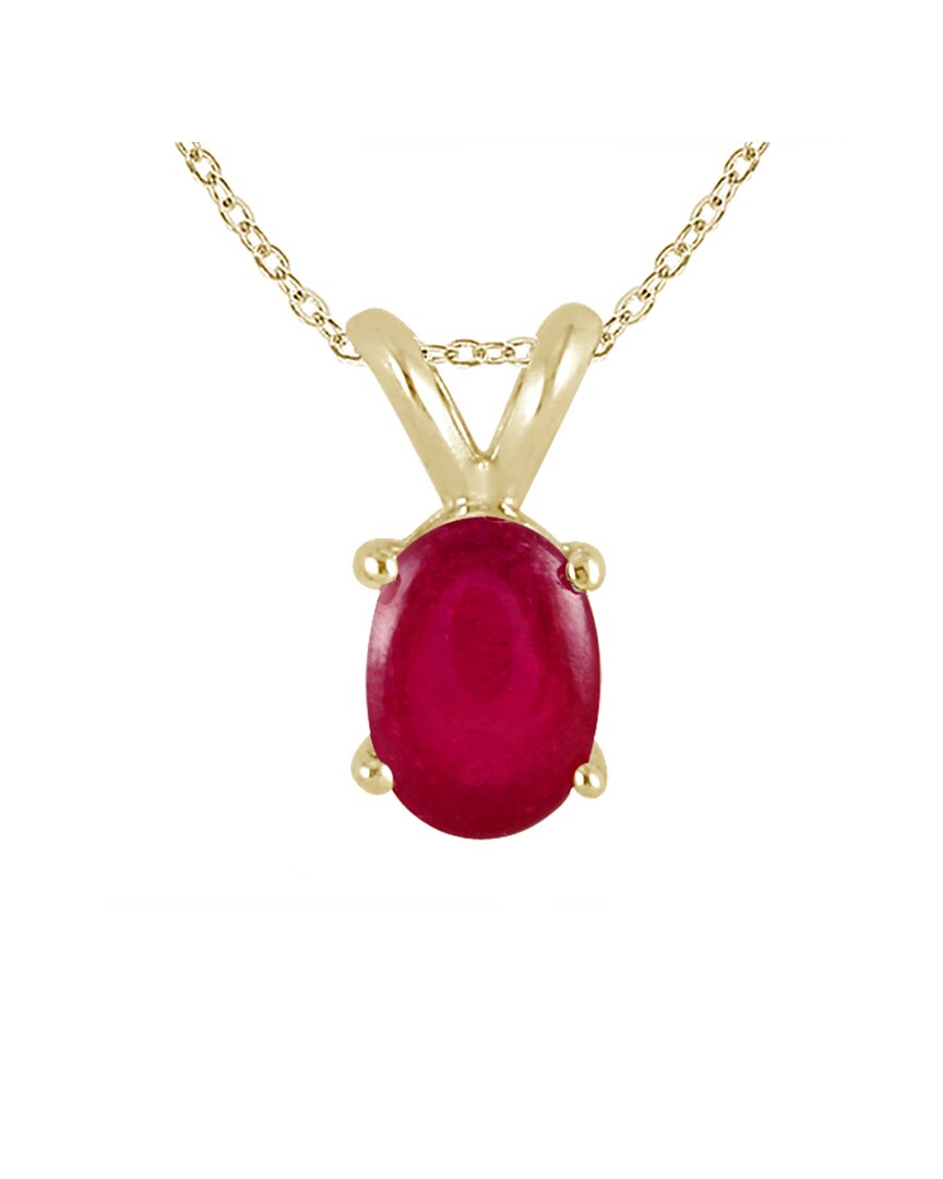 Gemstones 14k 0.46 Ct. Tw. Ruby Necklace