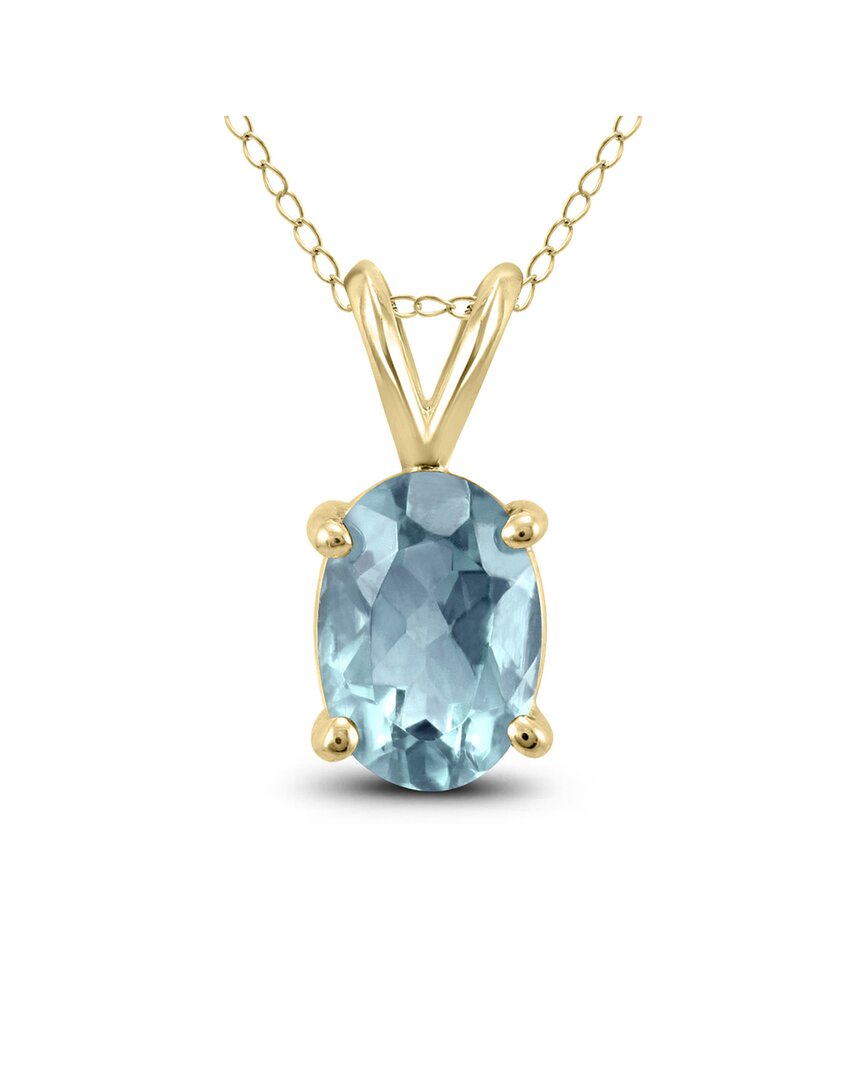 Gemstones 14k 0.45 Ct. Tw. Aquamarine Necklace