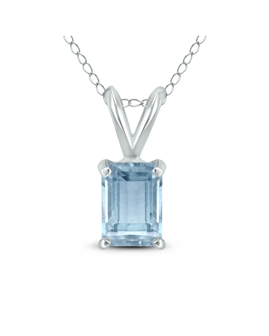Gemstones 14k 0.30 Ct. Tw. Aquamarine Necklace