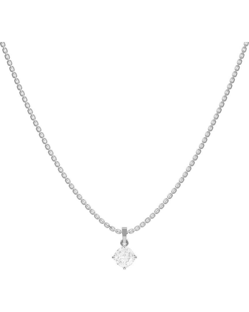 Lab Grown Diamonds Silver 1.00 Ct. Tw. Lab-grown Diamond Necklace
