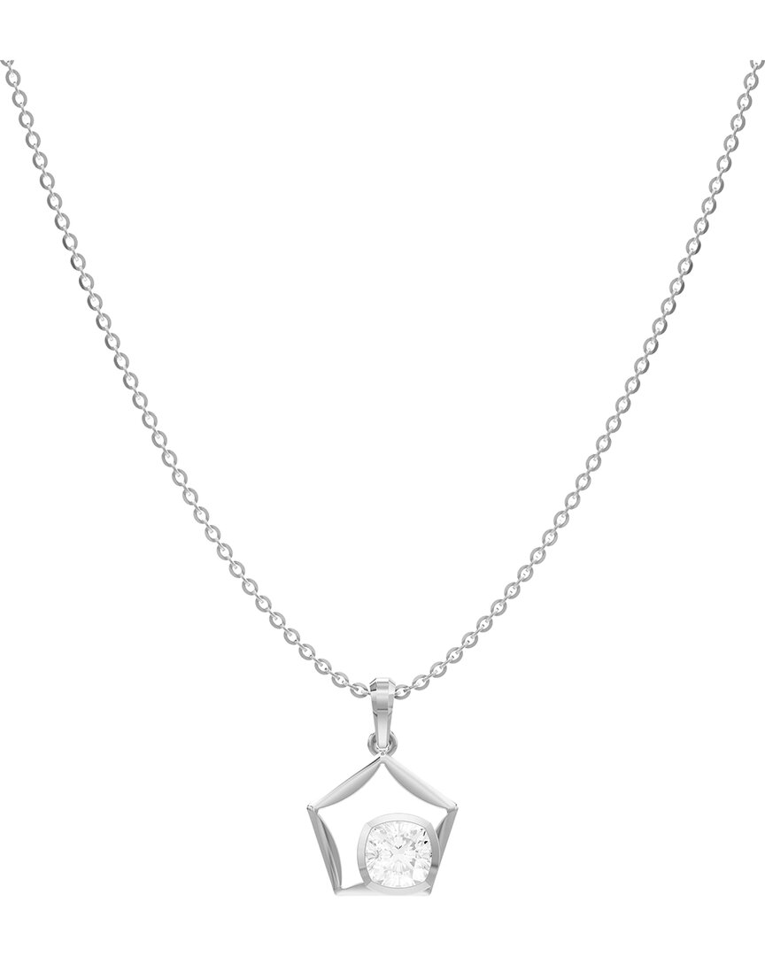Lab Grown Diamonds Silver 1.50 Ct. Tw. Lab-grown Diamond Necklace