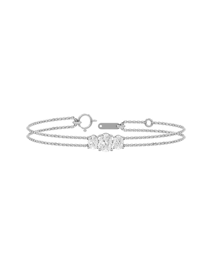Lab Grown Diamonds Silver 2.00 Ct. Tw. Lab-grown Diamond Bracelet