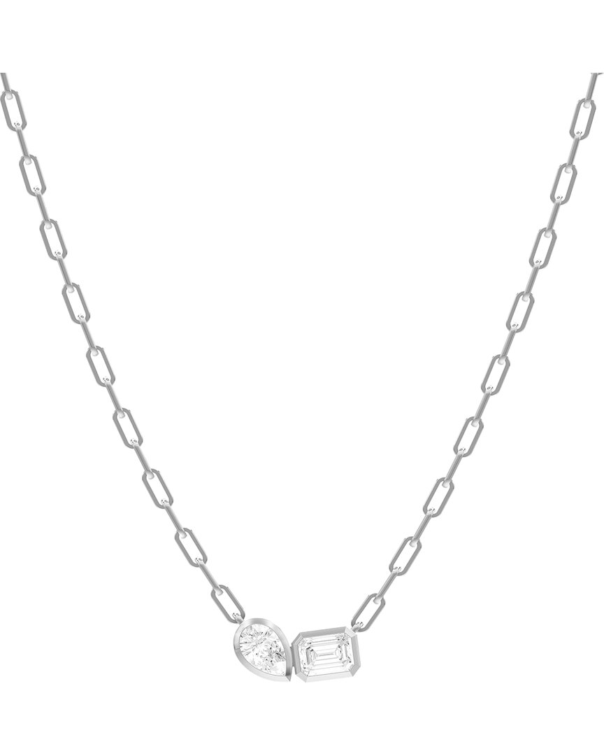 Lab Grown Diamonds Silver 1.70 Ct. Tw. Lab-grown Diamond Necklace
