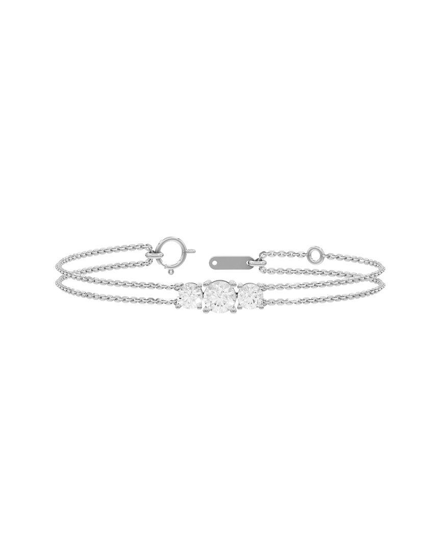 Lab Grown Diamonds Silver 2.00 Ct. Tw. Lab-grown Diamond Bracelet