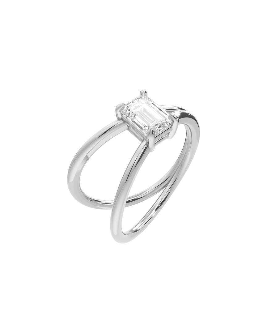 Lab Grown Diamonds Silver 1.00 Ct. Tw. Lab-grown Diamond Ring
