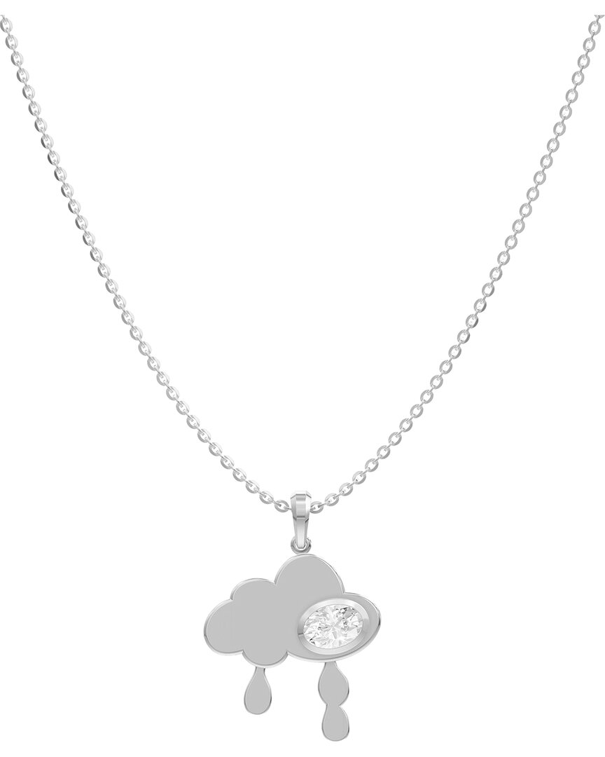 Lab Grown Diamonds Silver 0.85 Ct. Tw. Lab-grown Diamond Necklace