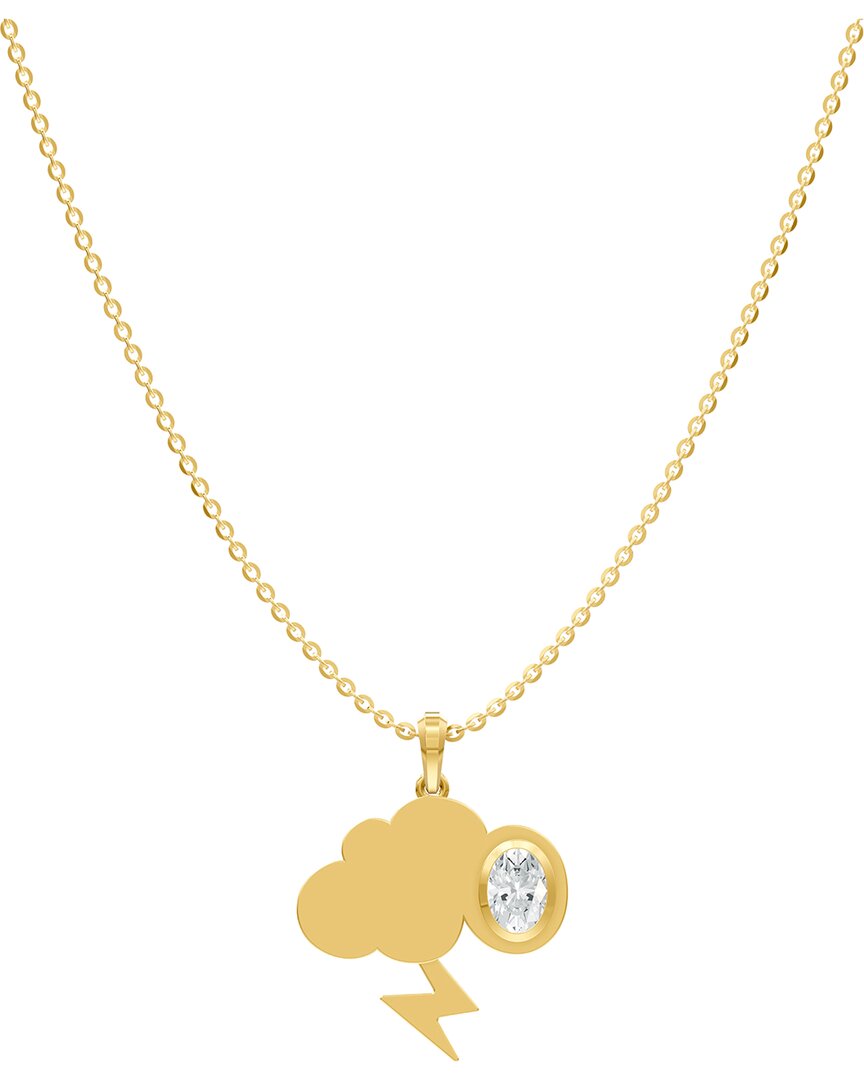 Lab Grown Diamonds 18k Over Silver 0.85 Ct. Tw. Lab-grown Diamond Necklace