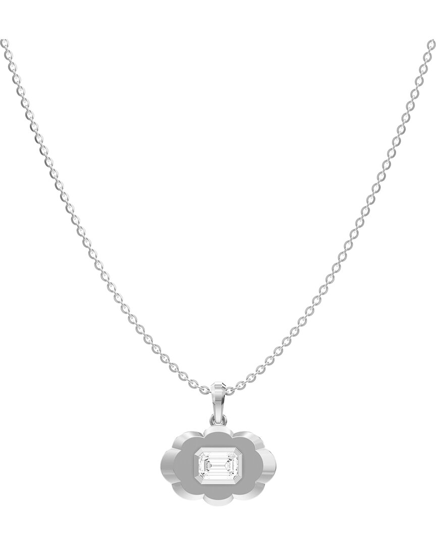 Lab Grown Diamonds Silver 1.00 Ct. Tw. Lab-grown Diamond Necklace