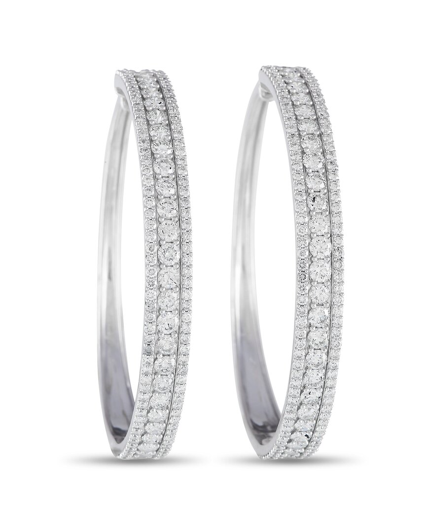 Diamond Select Cuts 14k 7.00 Ct. Tw. Diamond Tapered Hoops